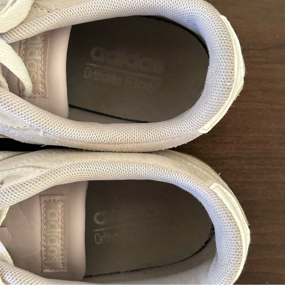 Adidas Suede Women's Sneakers Beige Striped Casual Streetwear - Picture 9 of 11